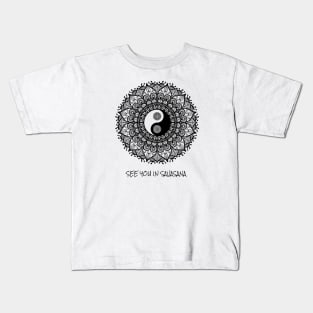 See You in Savasana Mandala Yin Yang Yoga Kids T-Shirt